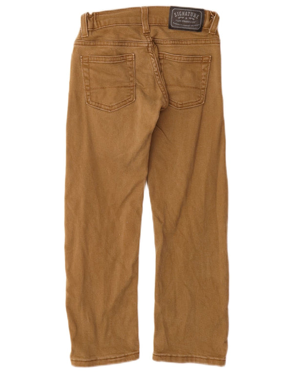 LEVI'S Boys Signature Straight Jeans 6-7 Years W20 L21 Beige Cotton