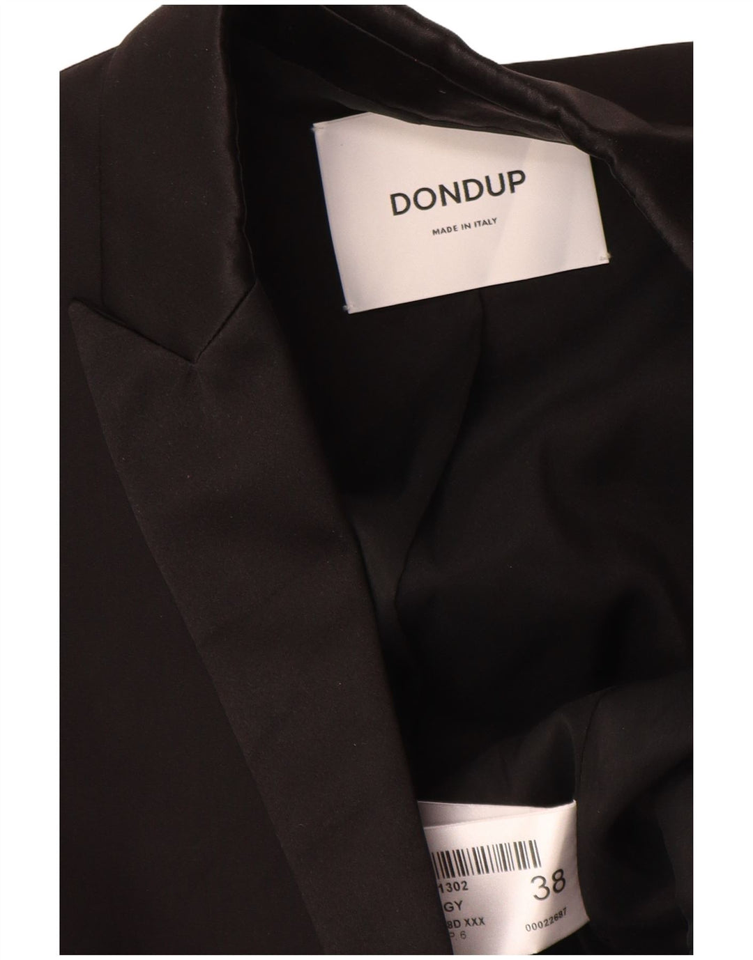 Dondup Женский пиджак на 1 пуговице IT 38 XS Черный хлопок