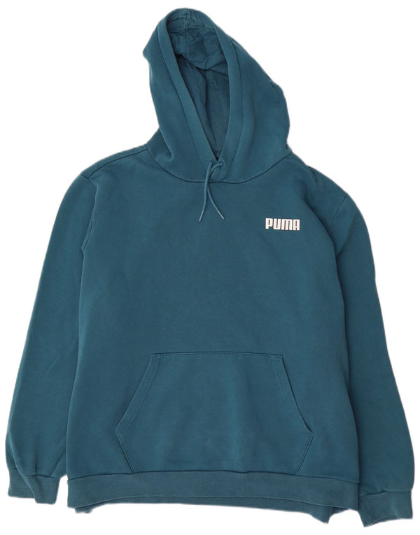 Мужской джемпер с капюшоном PUMA 2XL синий полиэстер