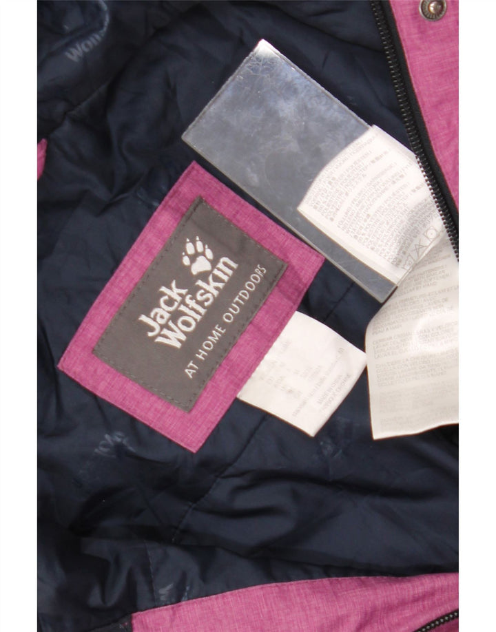Женская ветровка с капюшоном Jack Wolfskin UK 12/14 Средний розовый