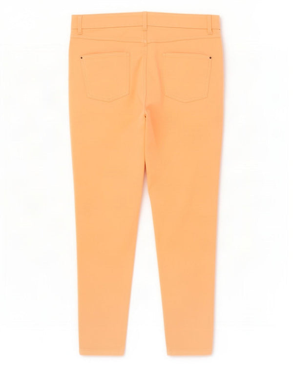 Женские повседневные брюки скинни Marks & Spencer UK 20 2XL W38 L30 оранжевые