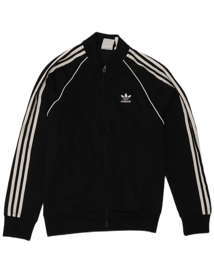 Мужской спортивный костюм Adidas Regular Fit, верхняя куртка, маленький черный полиэстер