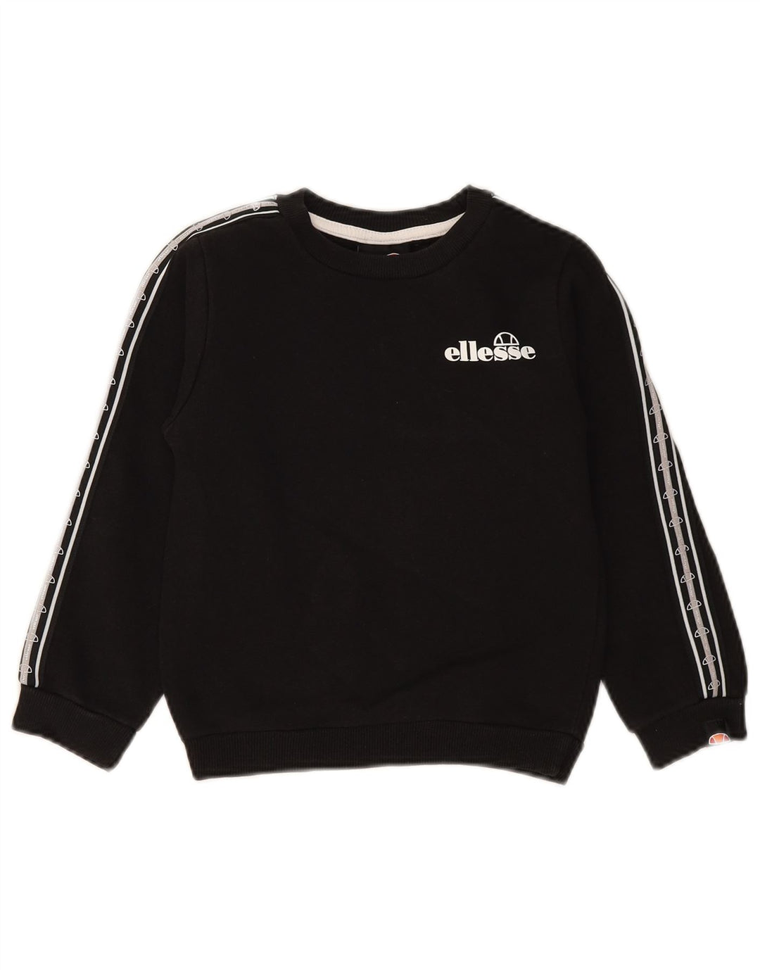 ELLESSE Boys Graphic Sweatshirt Jumper 5-6 Years Black Cotton