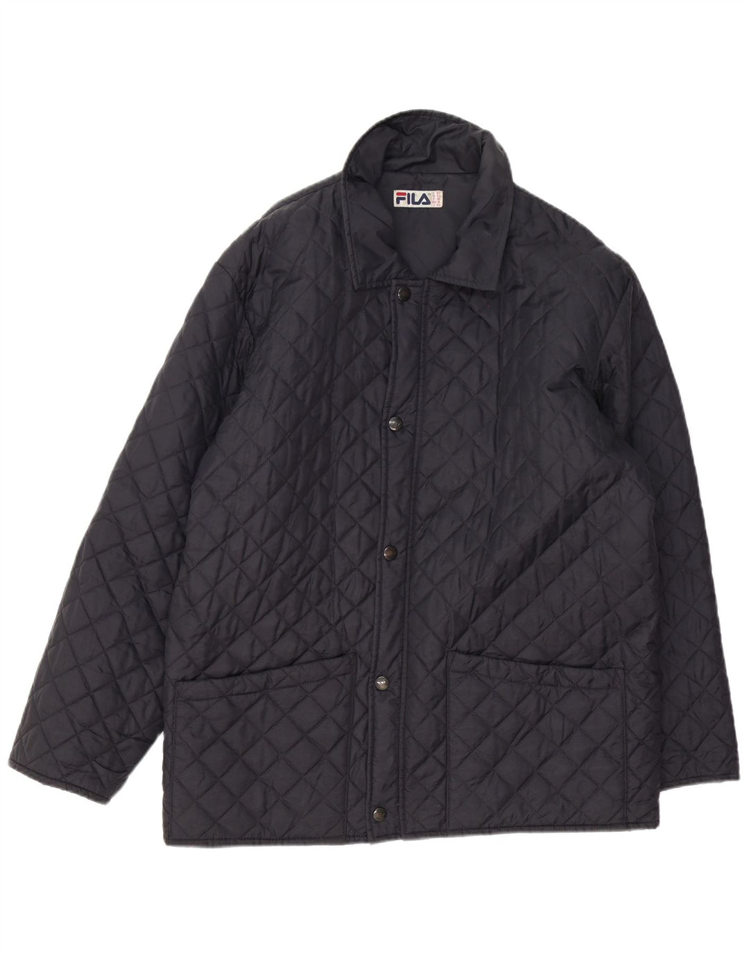 Fila Мужская стеганая куртка IT 50 Medium Navy Blue Полиамид