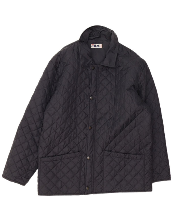Fila Мужская стеганая куртка IT 50 Medium Navy Blue Полиамид