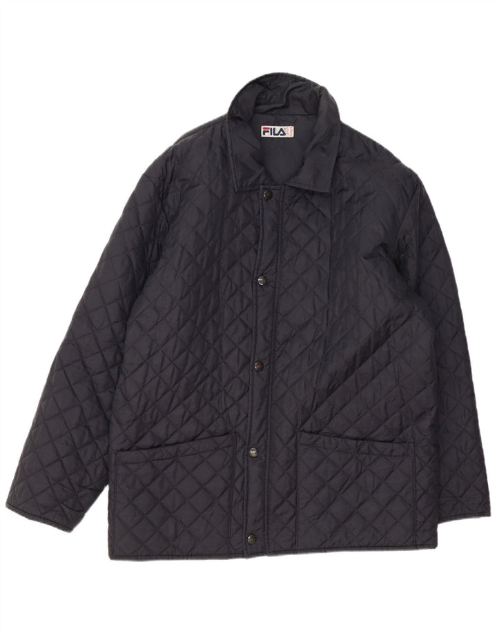 Fila Мужская стеганая куртка IT 50 Medium Navy Blue Полиамид