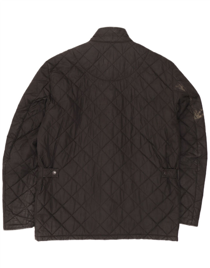 Мужская стеганая куртка Barbour UK 40, большая черная