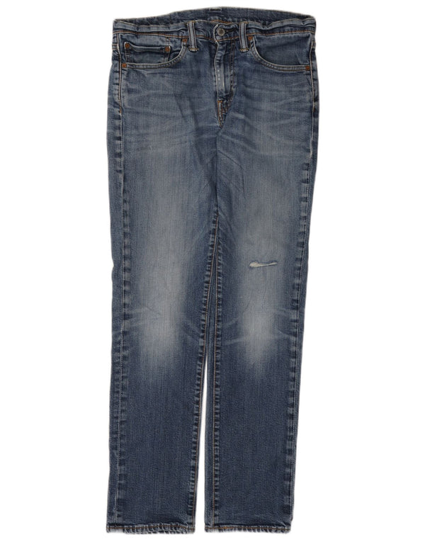 Мужские узкие джинсы Levi's 511 W32 L32 синие, хлопок