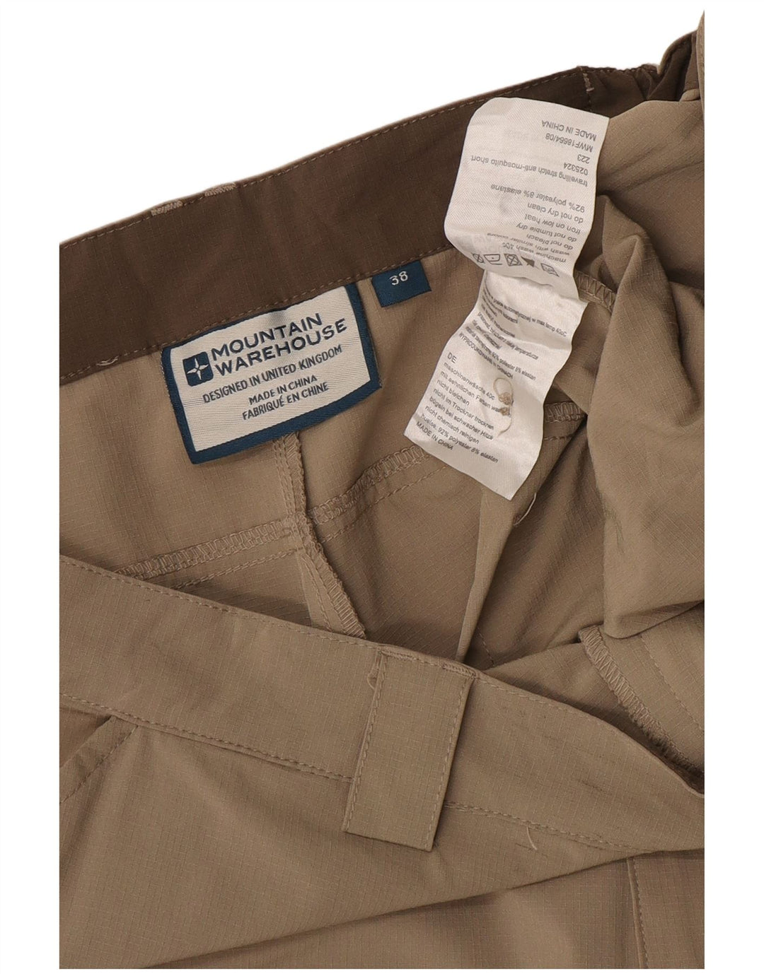 Мужские шорты карго Mountain Warehouse W38 XL, бежевый полиэстер