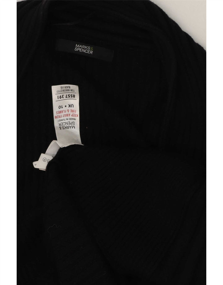 Женский удлиненный открытый кардиган Marks & Spencer UK 10, маленький черный