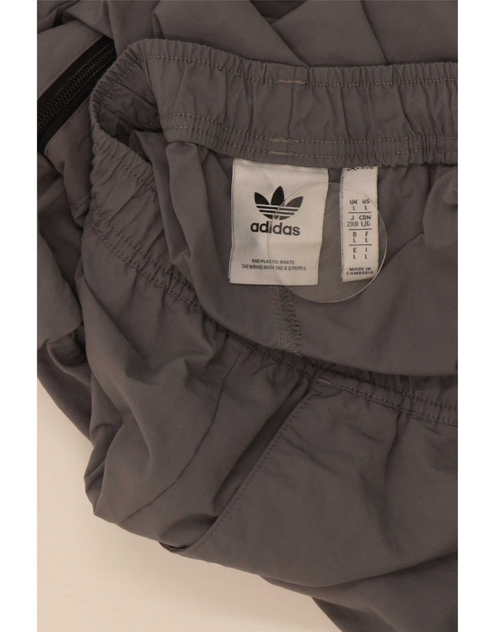 Adidas Мужские брюки-карго Спортивные брюки Джоггеры Большой серый полиамид