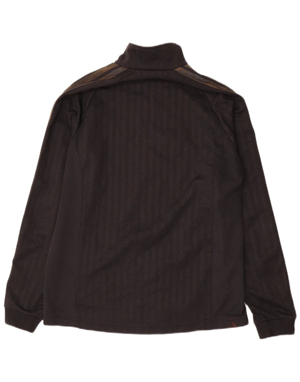 Мужская спортивная куртка ADIDAS UK 38/40, средняя, черная в полоску