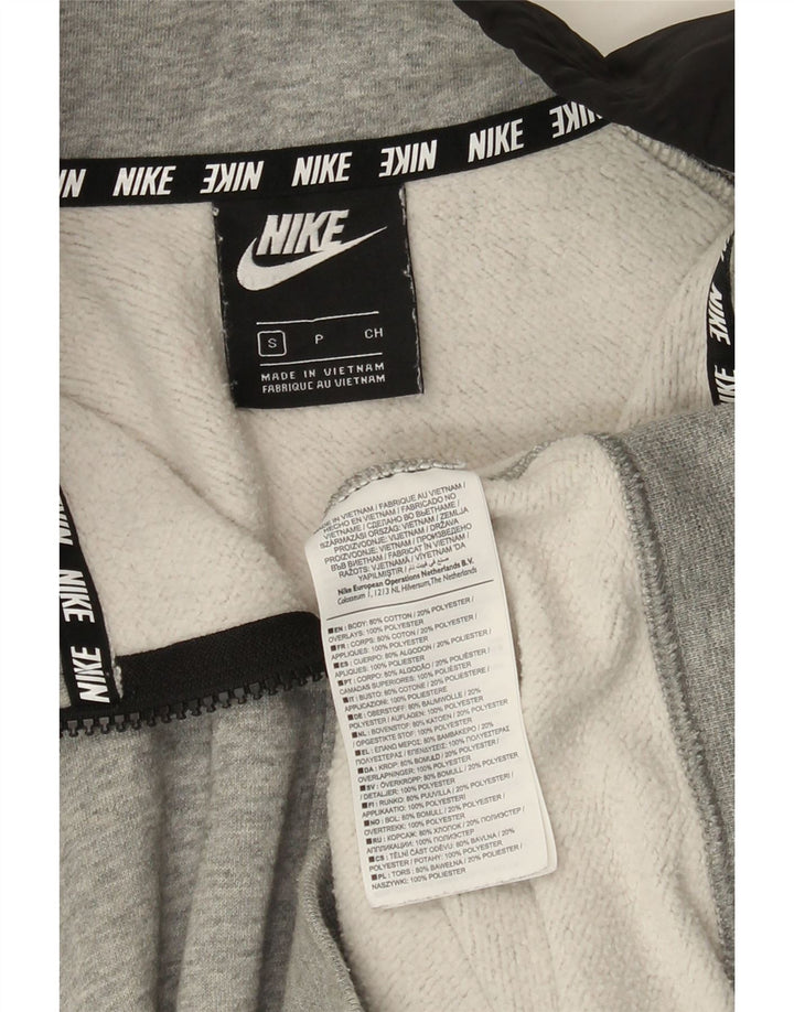 Мужской спортивный костюм Nike, маленькая серая хлопковая куртка с цветными блоками