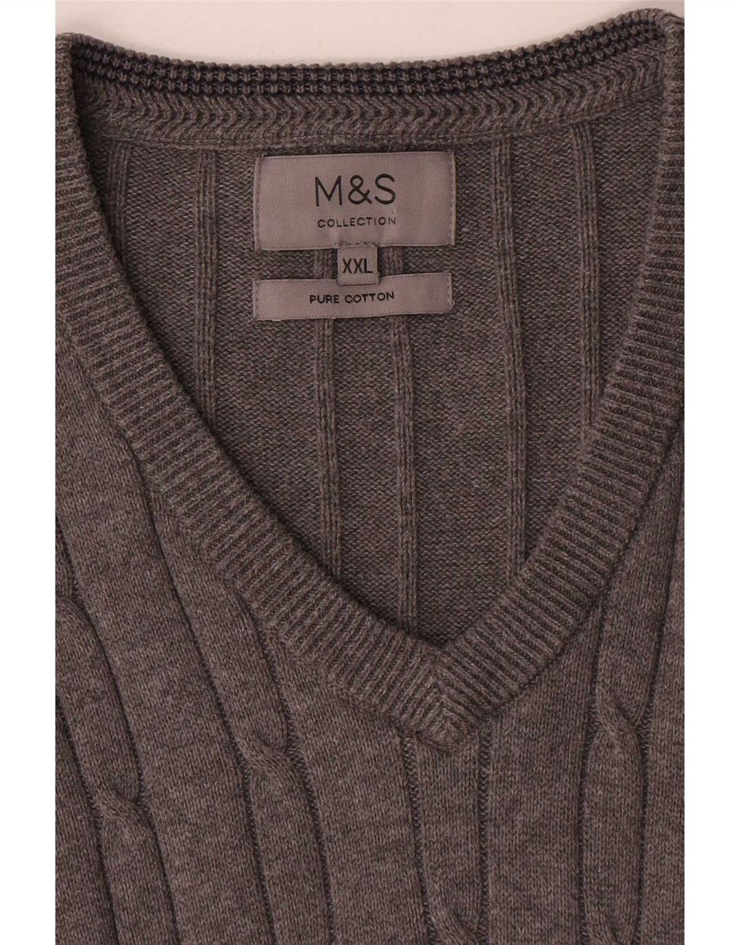 Мужская майка Marks & Spencer 2XL, серый хлопок