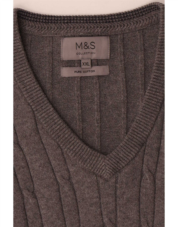 Мужская майка Marks & Spencer 2XL, серый хлопок