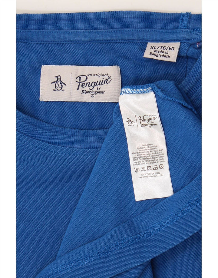 Мужская футболка Penguin Top XL, синяя, хлопок