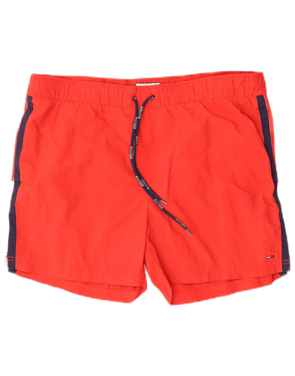 Мужские шорты для плавания с рисунком Tommy Hilfiger, большие красные