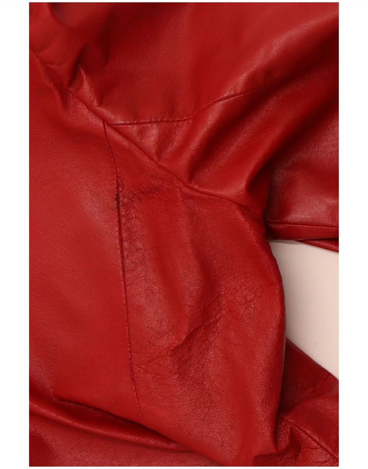 Куртка женская кожаная VINTAGE IT 42 Medium Red Leather