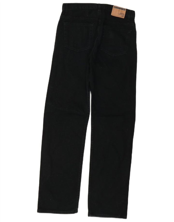 Мужские прямые джинсы Marks & Spencer Blue Harbour W32 L33, черный хлопок
