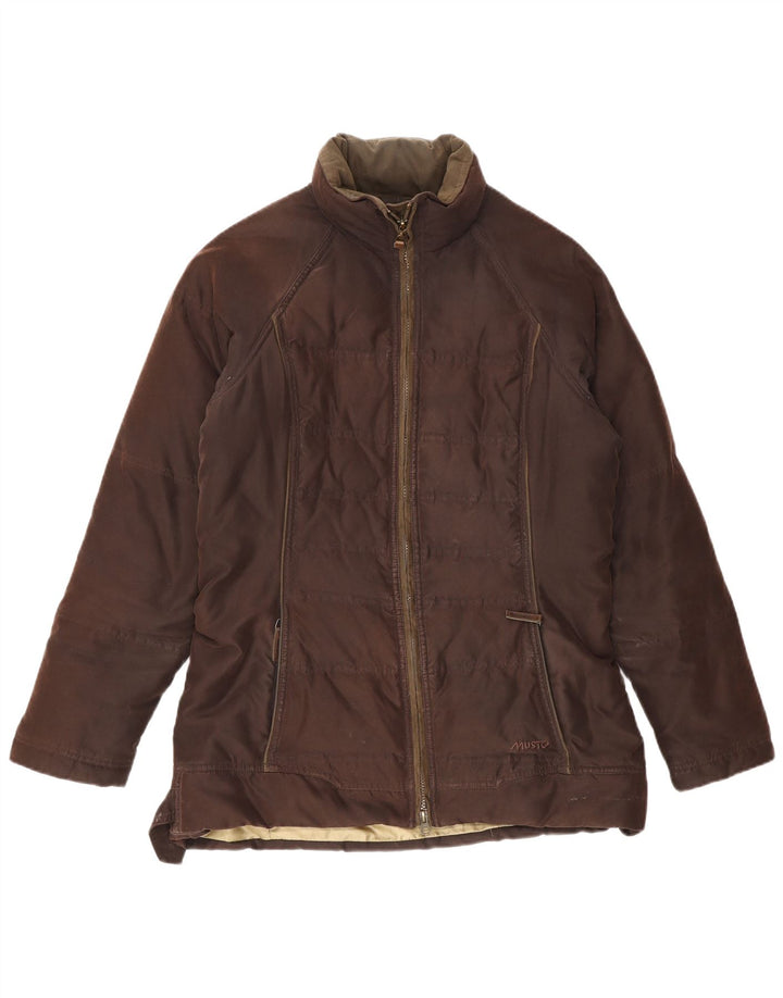 Женская стеганая куртка Musto UK 10, маленький коричневый полиэстер