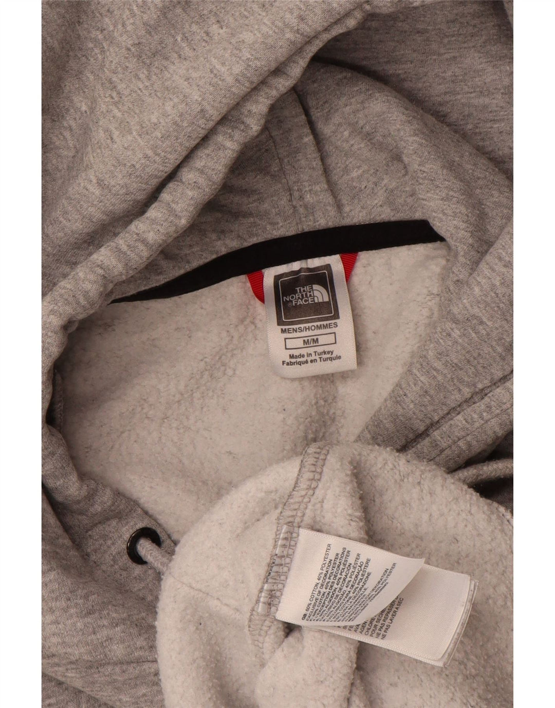 Мужской джемпер с капюшоном The North Face, хлопок среднего серого цвета