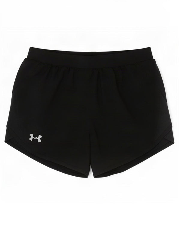 Женские спортивные шорты свободного кроя Under Armour, Великобритания, 10, маленькие, черные, полиэстер