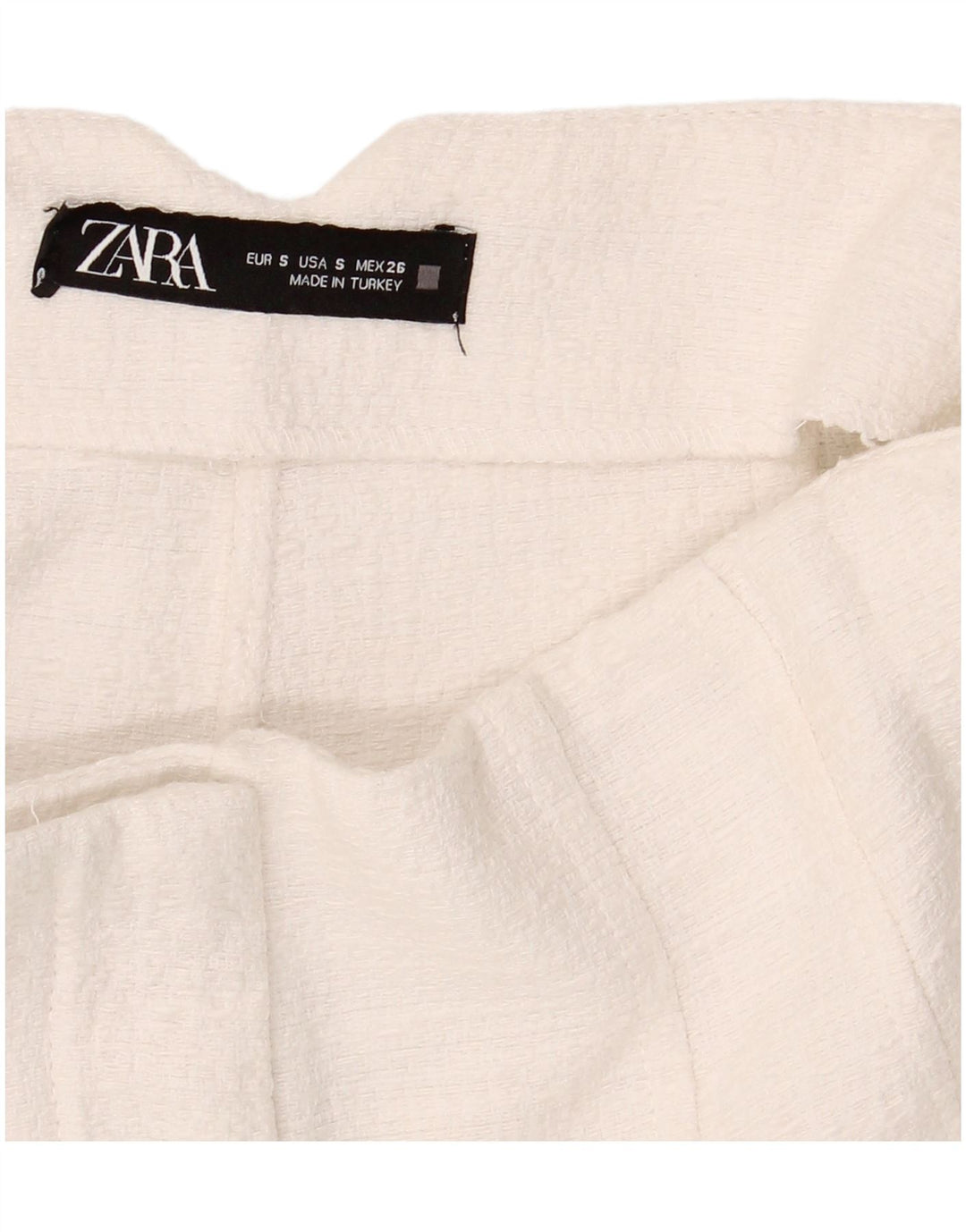 Женские шорты с высокой талией Zara, маленькие W26, белые