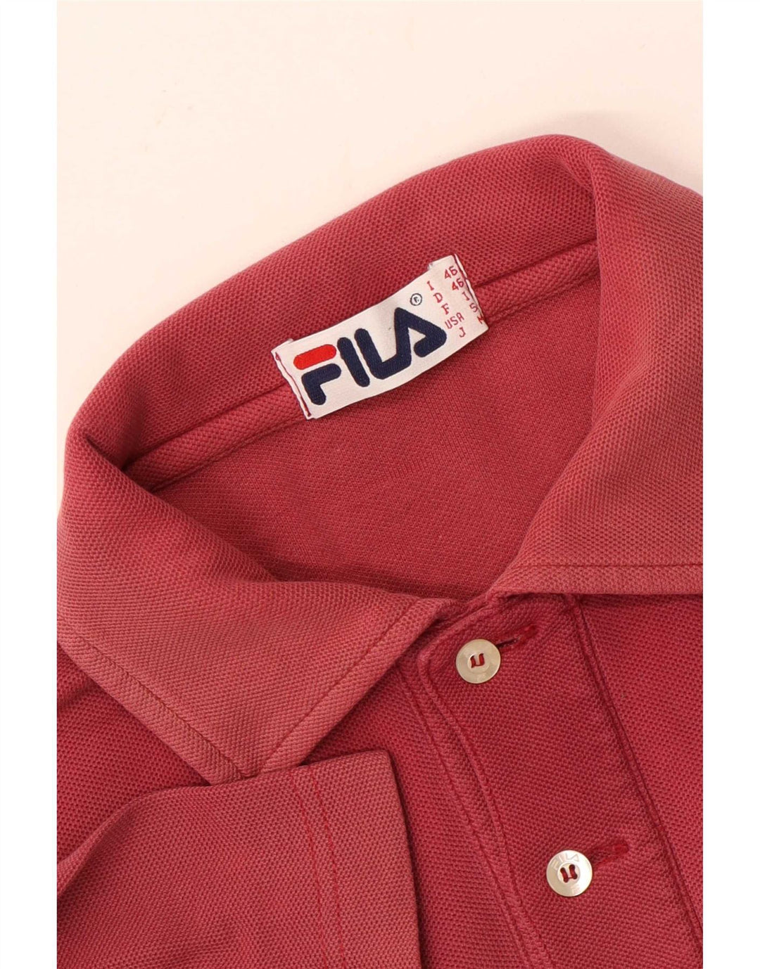Рубашка Поло Мужская Fila IT 46 Маленькая Красная