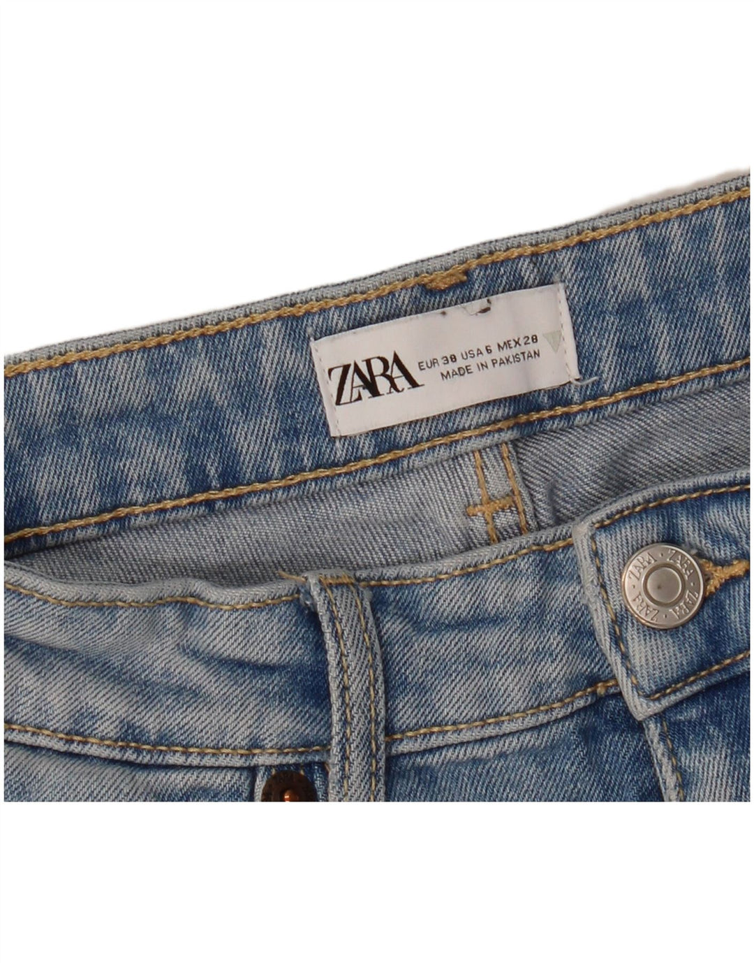 Женские джинсы Bootcut ZARA EU 38, маленькие W28 L25, синие
