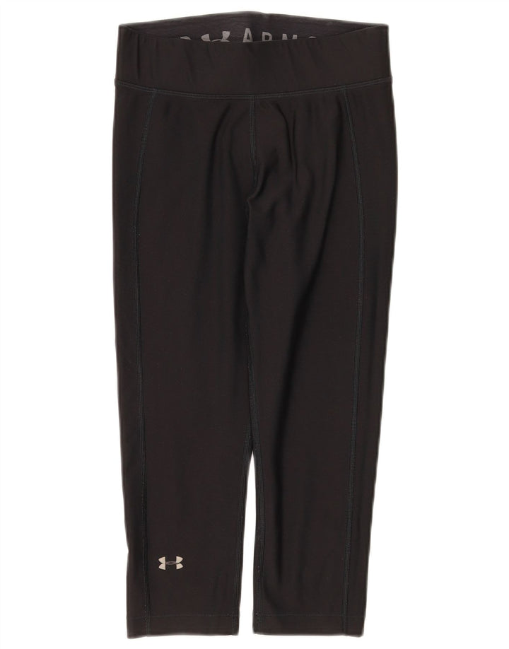 Женские леггинсы-капри Under Armour UK 10, маленькие черные