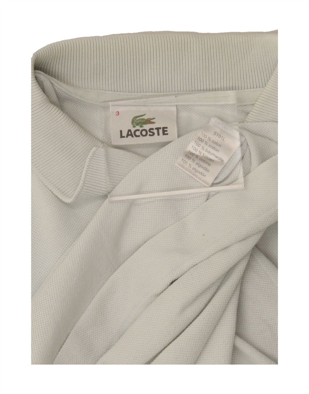 LACOSTE Mens Polo Shirt Size 3 Small Blue Cotton Vintage Lacoste and Second-Hand Lacoste from Messina Hembry 