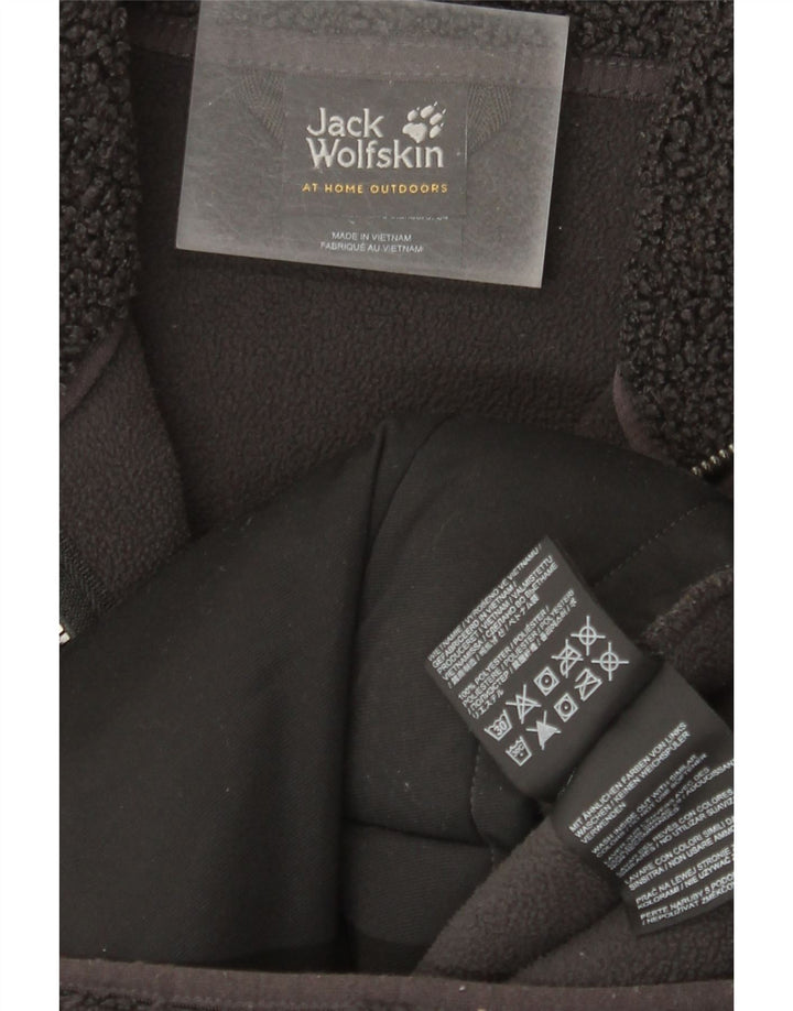 Женское флисовое пальто оверсайз Jack Wolfskin UK 6 XS, серый полиэстер