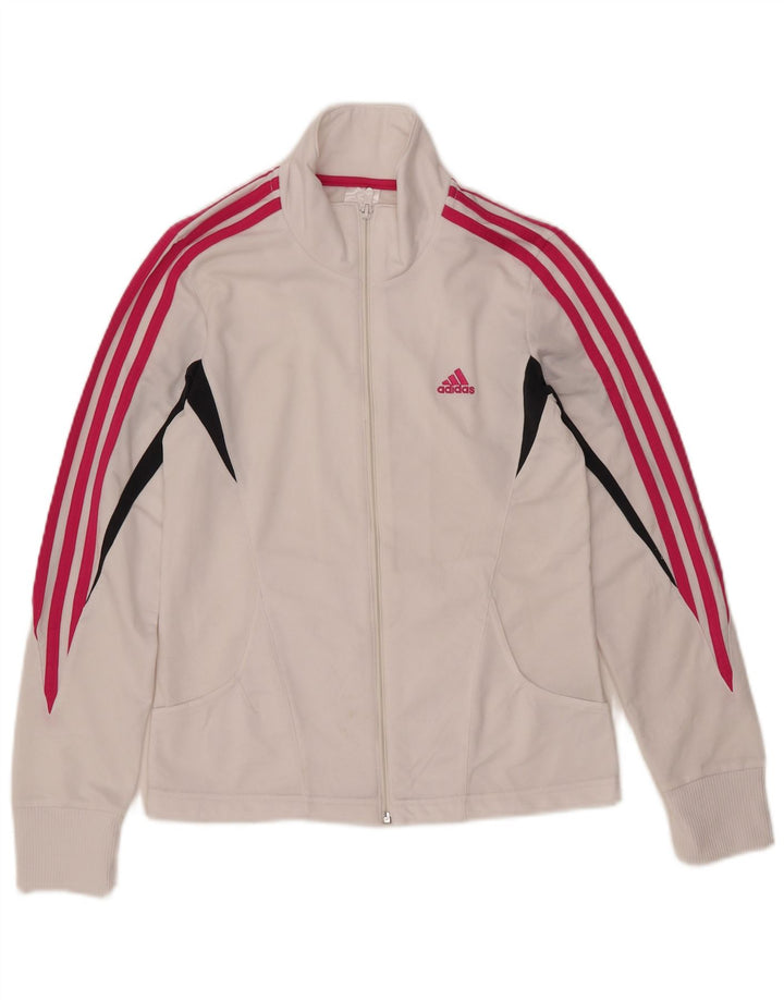 Женский спортивный костюм ADIDAS Top Jacket UK 12 Medium White Colorblock