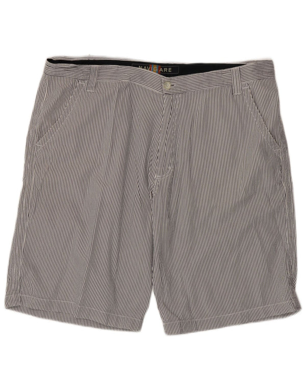 Мужские шорты чинос Navigare, размер 60, 2XL, W40, L11, хлопок в синюю полоску