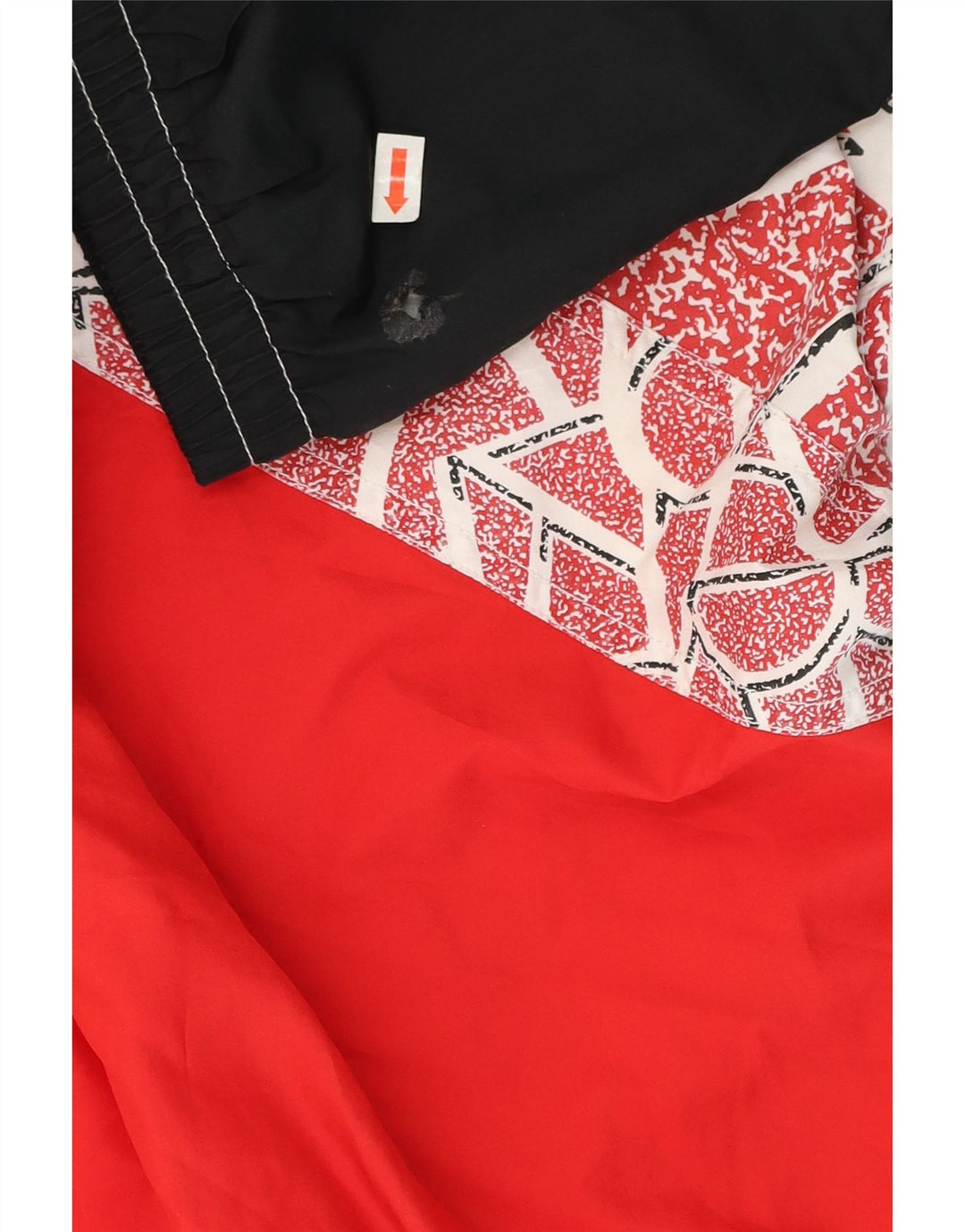Мужской спортивный костюм Ellesse, верхняя куртка 2XL, красный полиэстер с цветными блоками