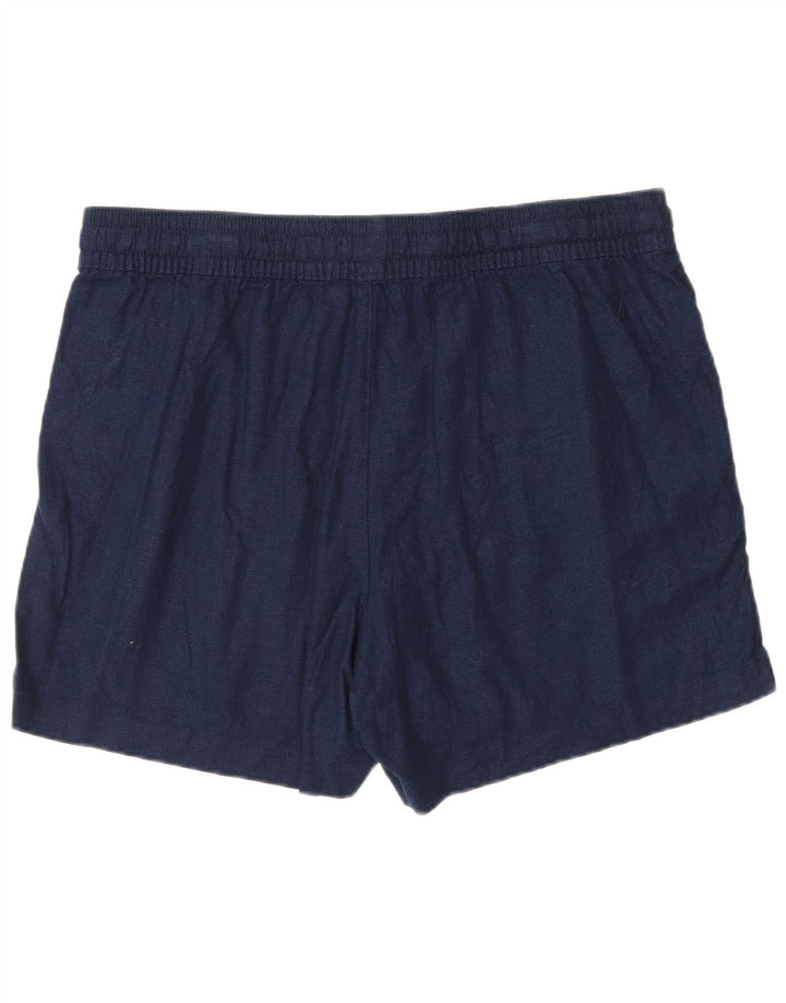 Женские шорты чинос NAUTICA, большие W32, темно-синие, льняные