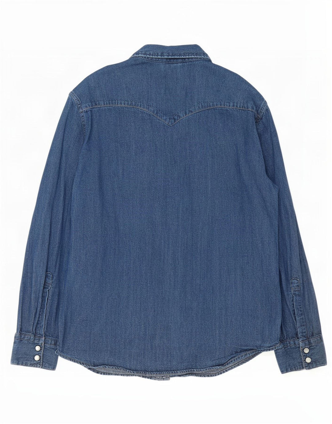 Мужская стандартная джинсовая рубашка Levi's, большая синяя хлопковая рубашка