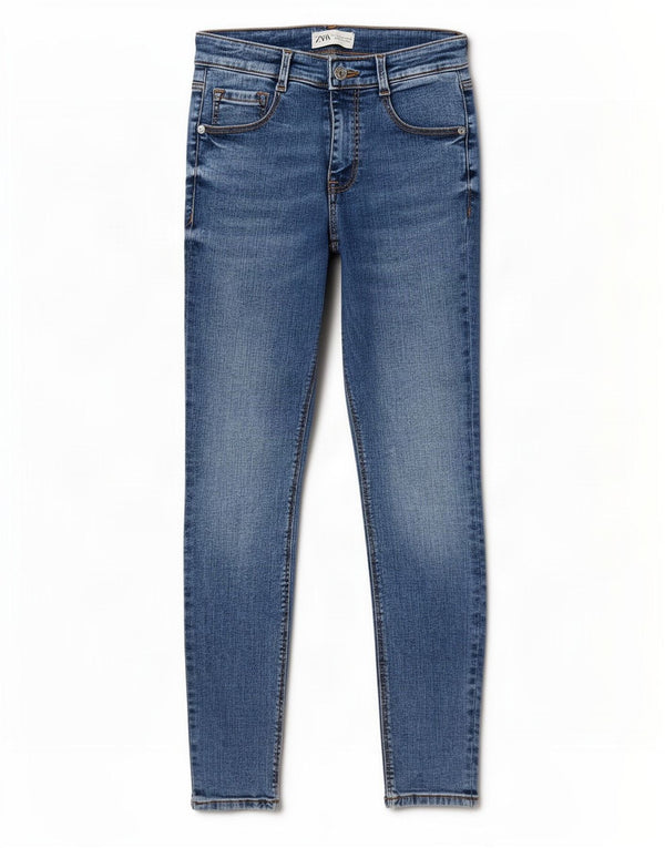 Женские джинсы скинни Zara EU 36 XS W26 L27, синий хлопок