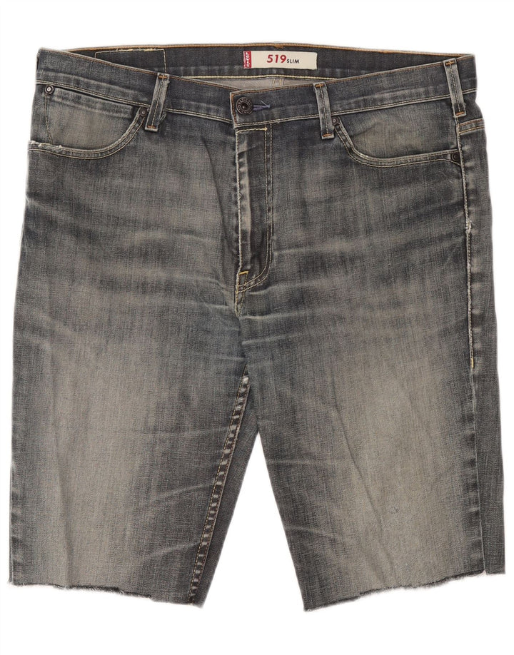 Мужские джинсовые шорты Levi's 519 Slim W38 XL Серые хлопковые