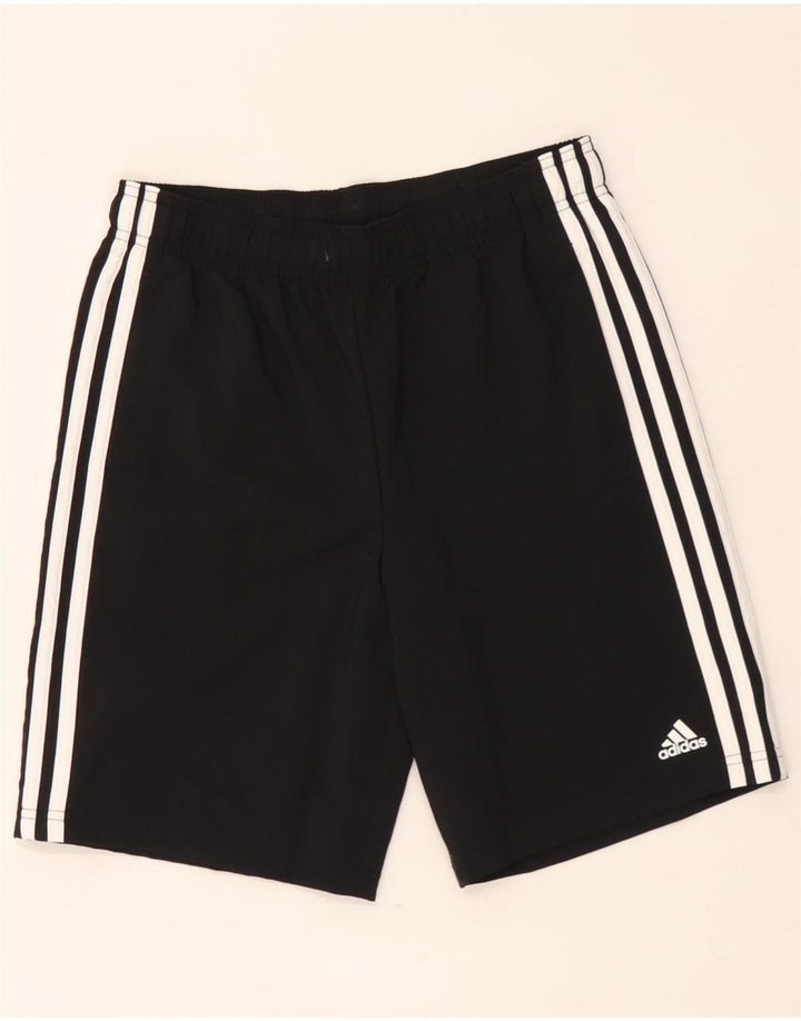 Спортивные шорты Adidas для мальчиков 13-14 лет, черный полиэстер