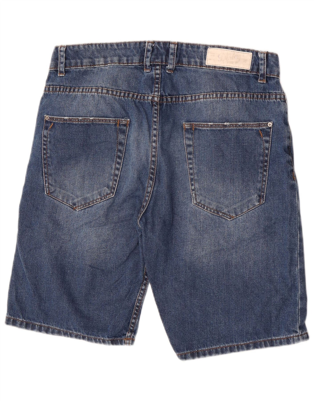 Мужские джинсовые шорты Zara EU 42, большие, W32, синие, хлопок