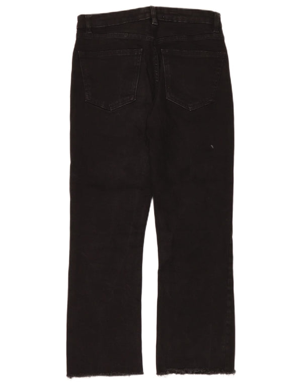 Женские укороченные джинсы Zara EU 38 Small W28 L24, черные