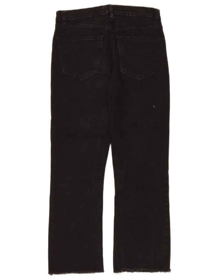 Женские укороченные джинсы Zara EU 38 Small W28 L24, черные