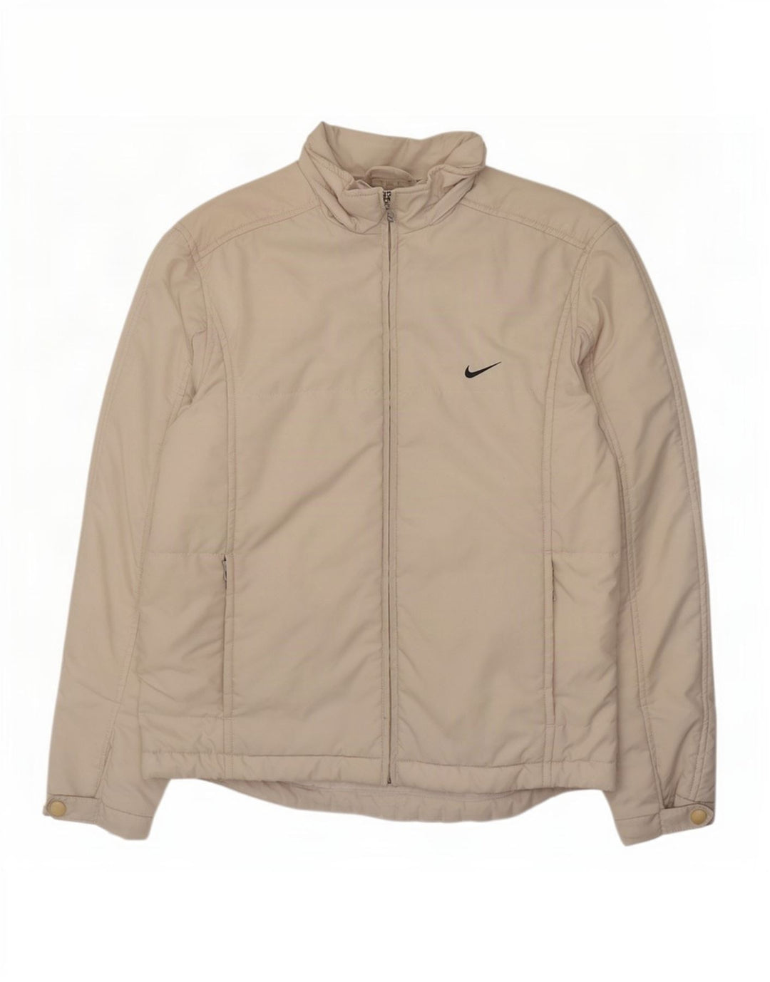 Женская утепленная куртка оверсайз Nike, размер США 4/6, маленький размер, бежевый полиэстер