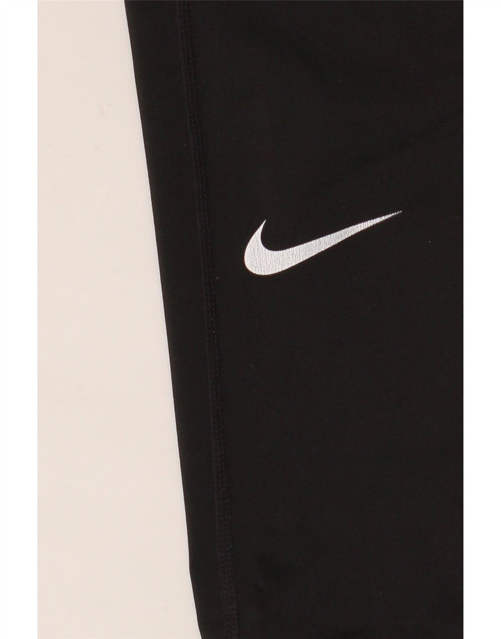 Женские леггинсы с рисунком Nike UK 10, маленькие черные полиэстер