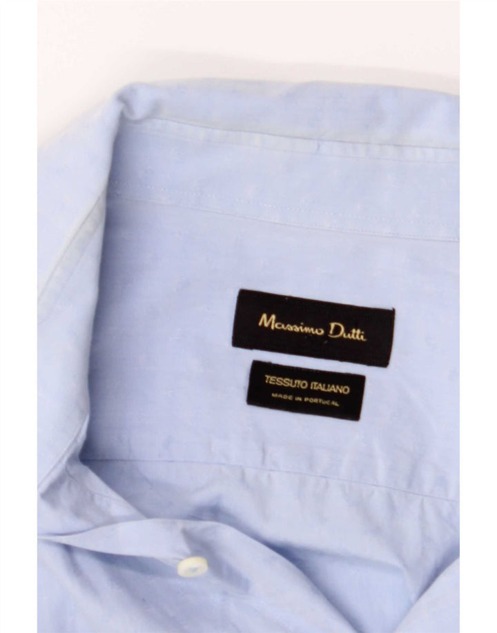 Мужская рубашка Massimo Dutti, средний синий