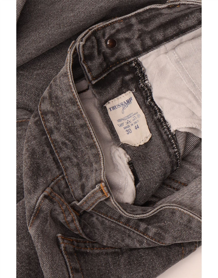 Женские прямые джинсы Trussardi W30 L27 серые, хлопок
