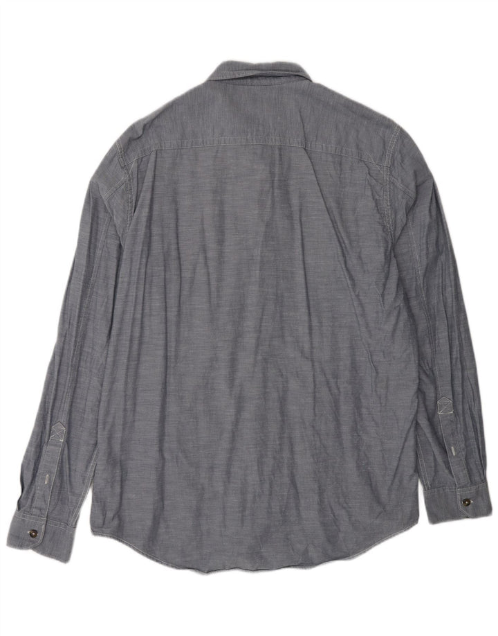 TIMBERLAND Мужская рубашка приталенного кроя XL, серая, хлопок