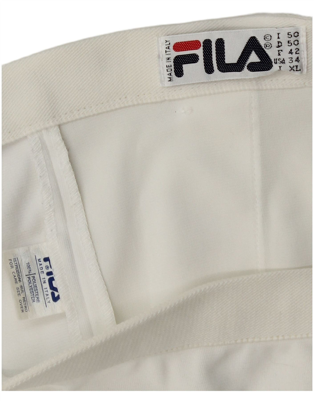 Мужские шорты чинос FILA IT 50 Large W34 Белый полиэстер