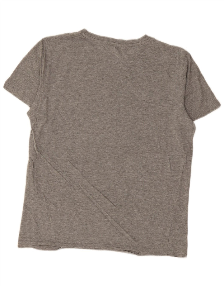 Мужская футболка с рисунком Jack & Jones, маленький серый хлопок